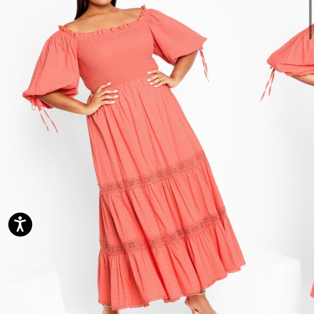 Love Shirred Dress - sugar coral